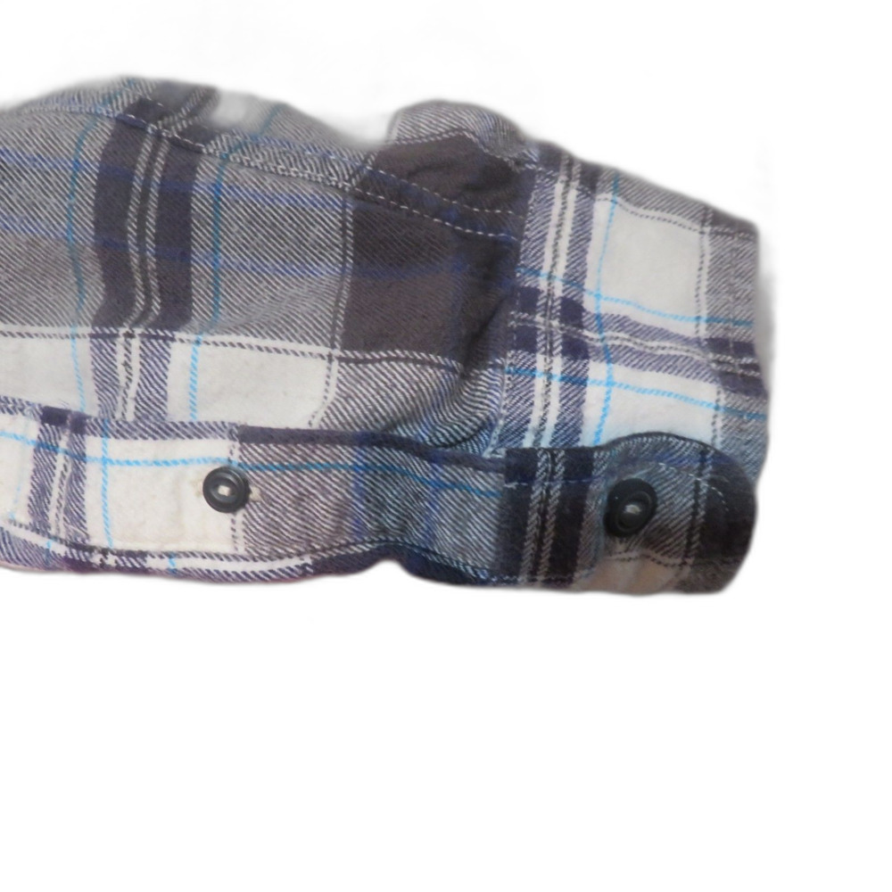 American Eagle Plaid Button Up Flannel Shirt Size M Prep - Picture 4 of 5
